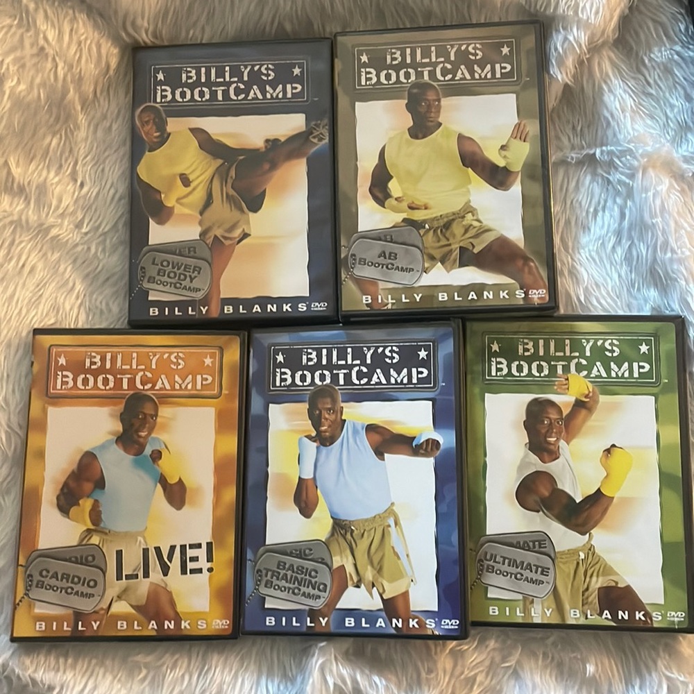 NWT Billy Blanks Bootcamp Kickboxing DVDs Set of 5.